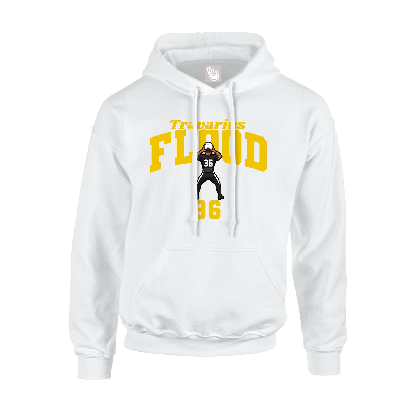 Hoodie — Signature Arch in White