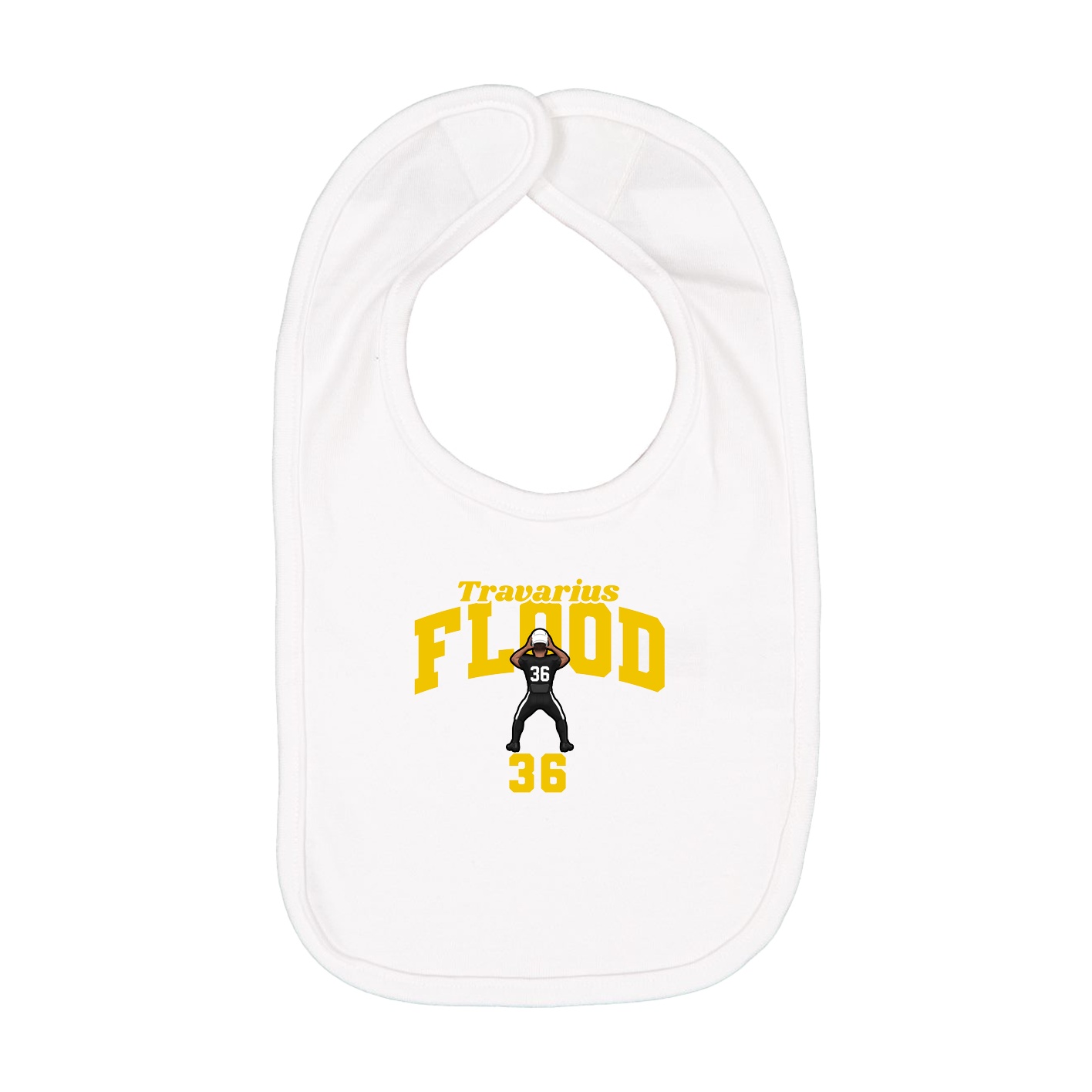 Infant Bib — Signature Arch in White