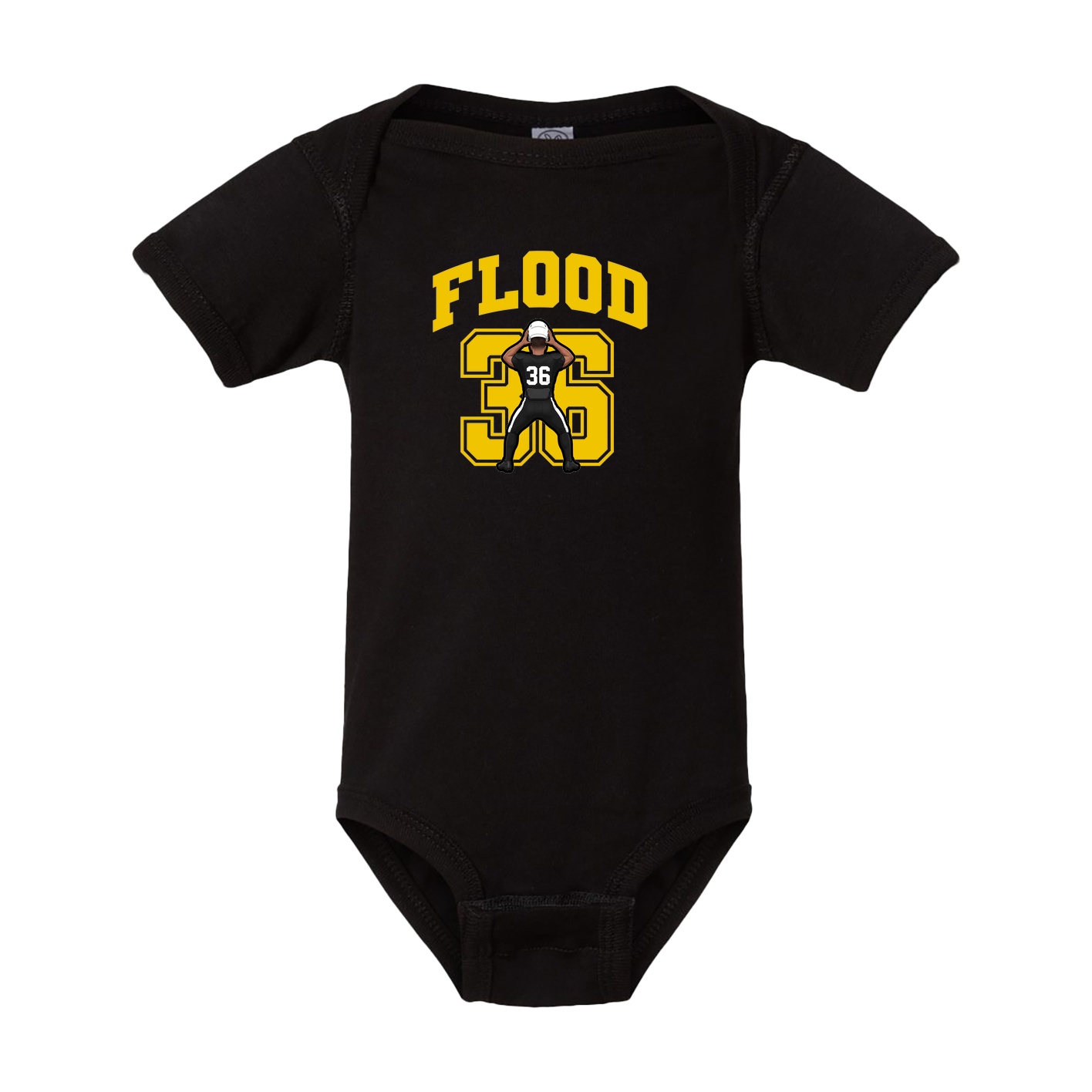 Baby Onesie — Number in Black