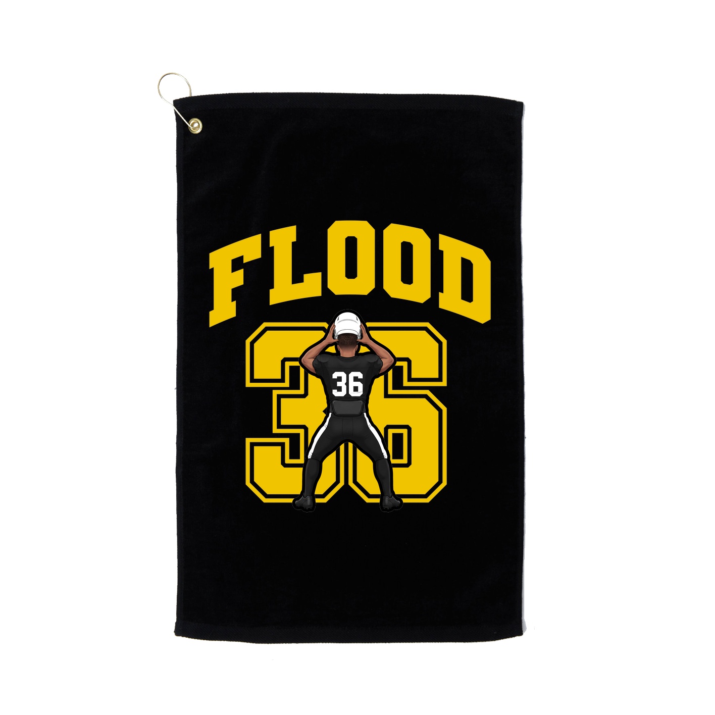 Golf Towel — Number in Black