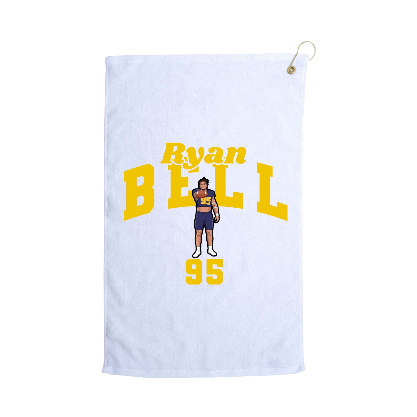 Golf Towel — Signature Arch in White