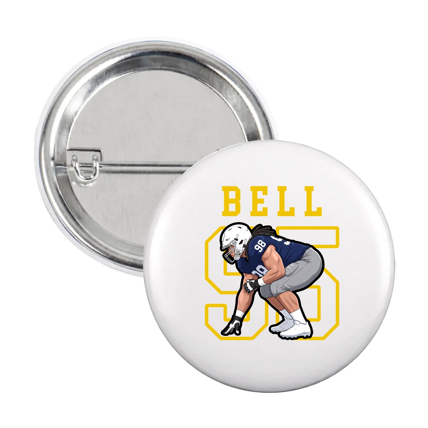 Game Day Button — Shirsey in White