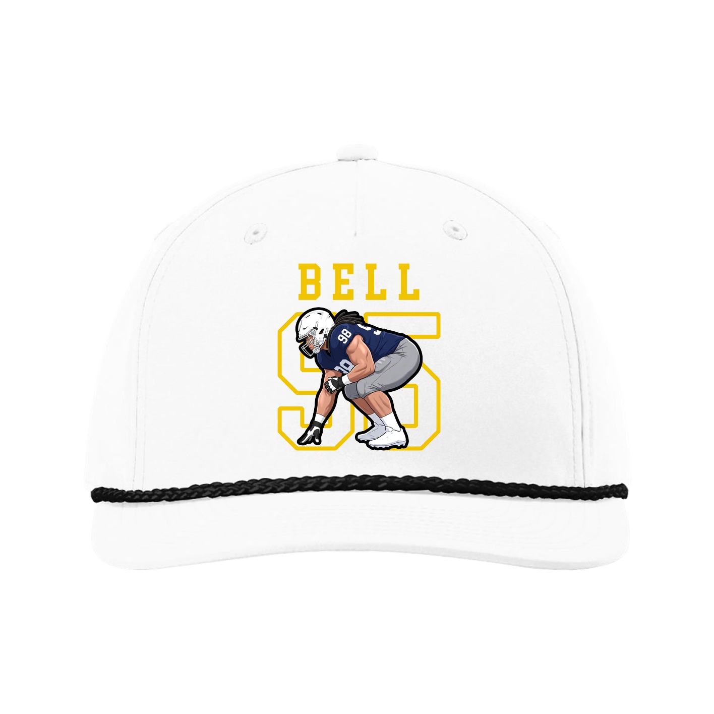 Five-Panel Classic Rope Cap — Shirsey in White