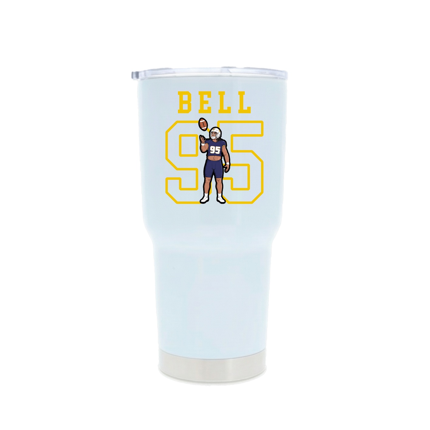30oz Stainless Steel Tumbler — Shirsey in White
