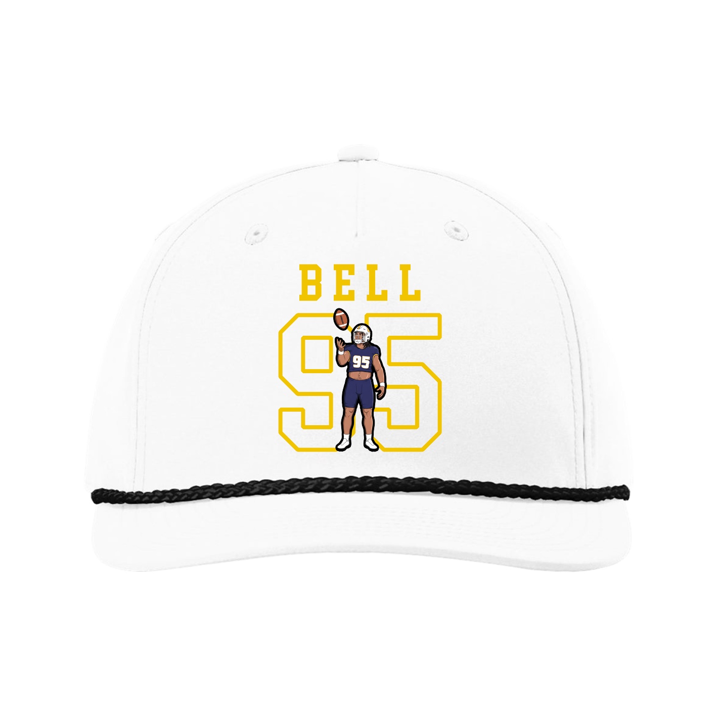 Five-Panel Classic Rope Cap — Shirsey in White
