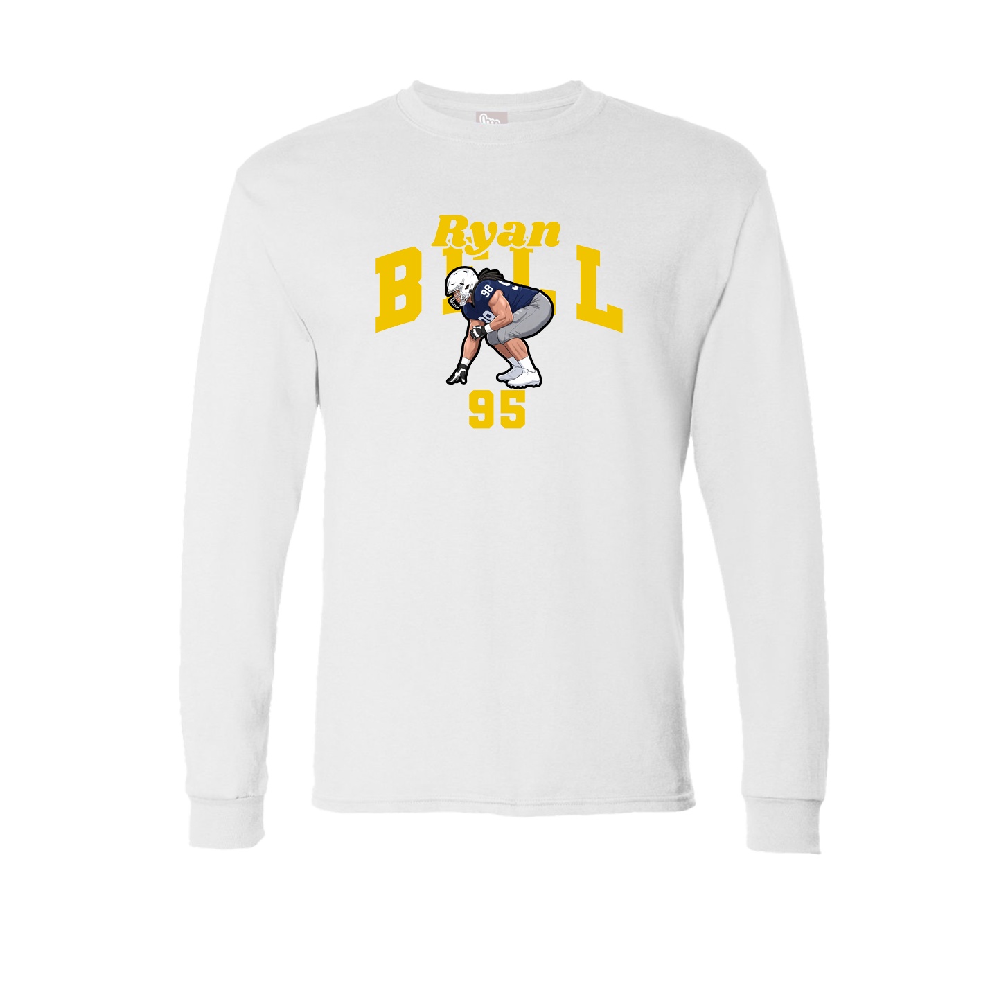 Long Sleeve Tee — Signature Arch in White