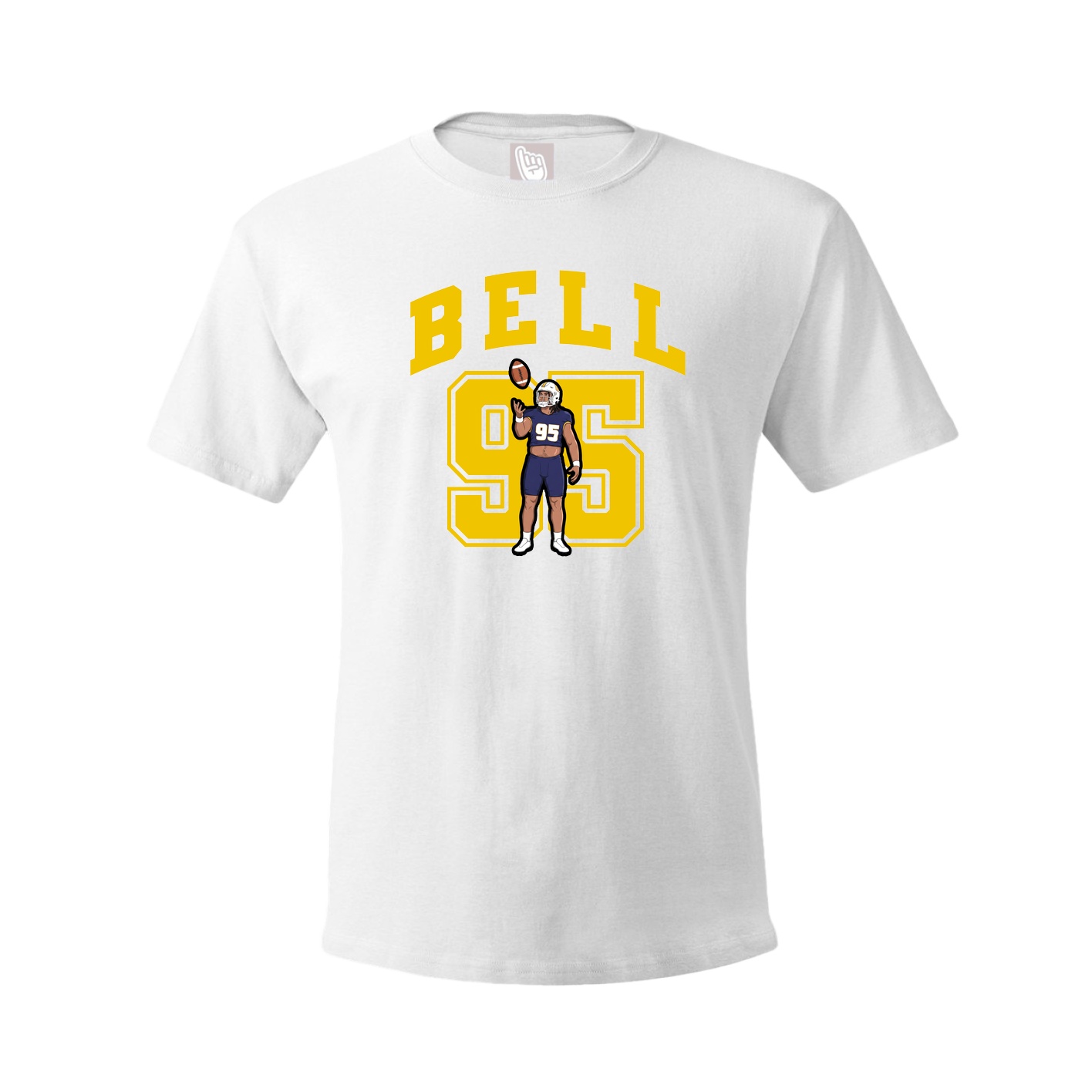 Youth Tee — Number in White