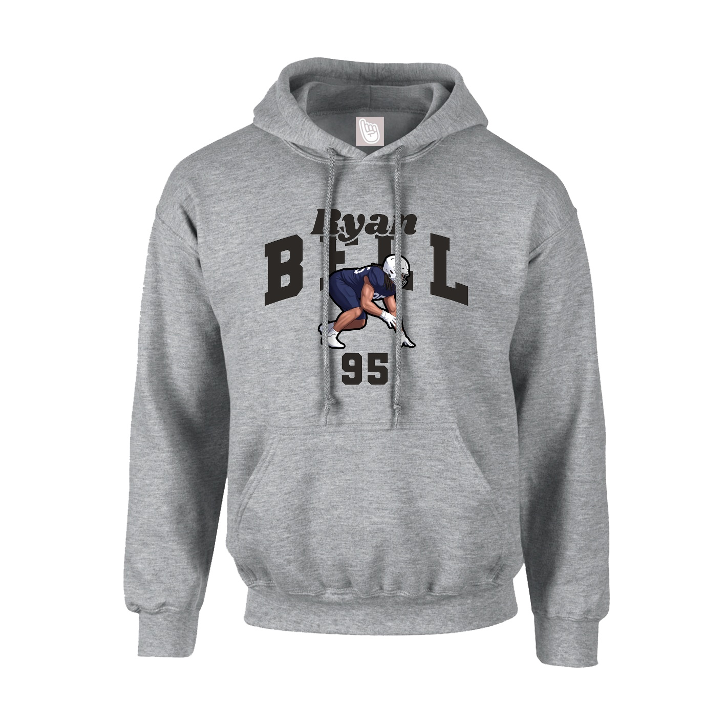 Hoodie — Signature Arch in Grey