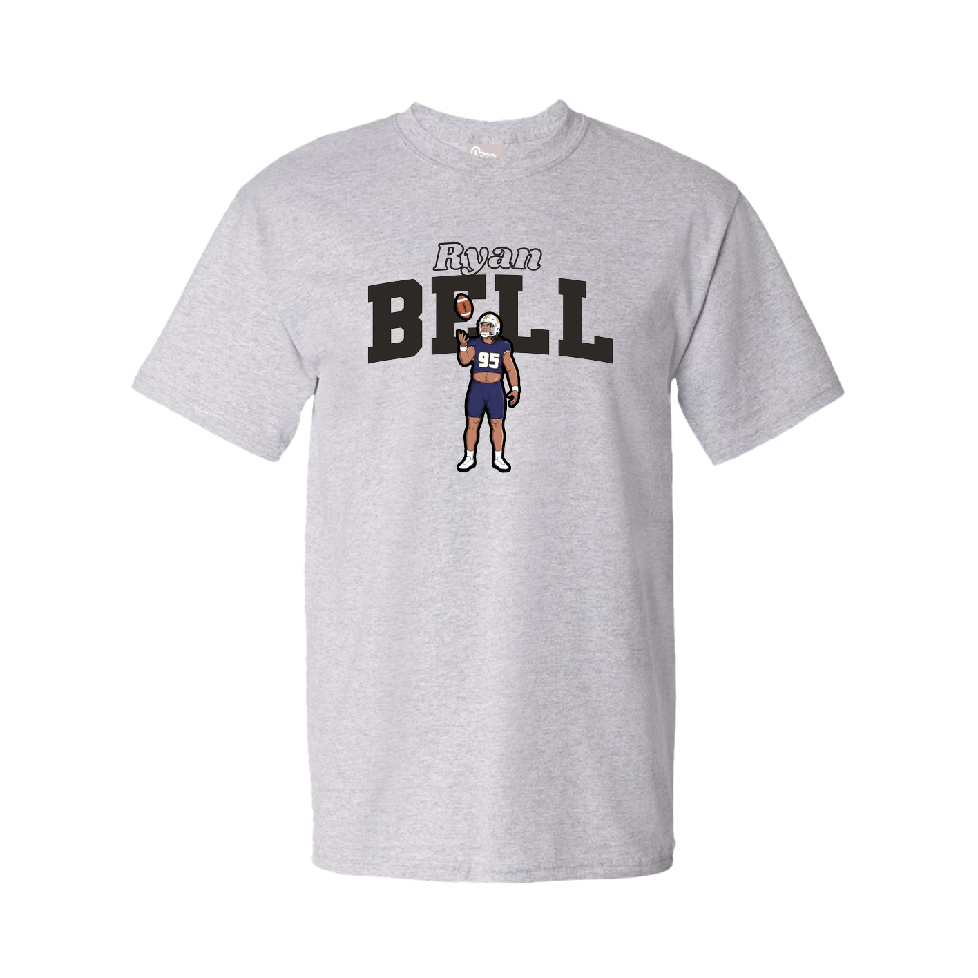 Tee — Name Arch in Grey
