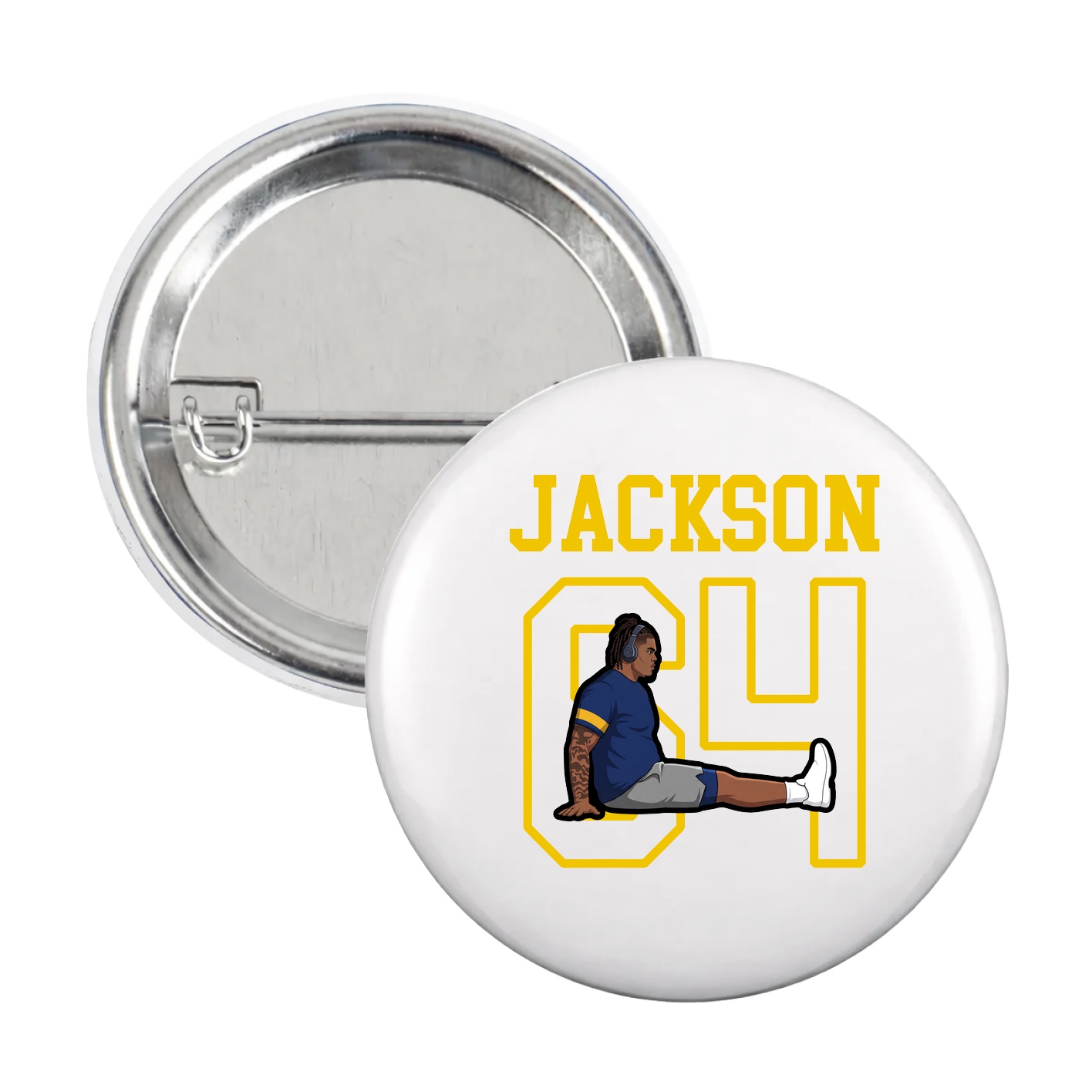 Game Day Button — Shirsey in White