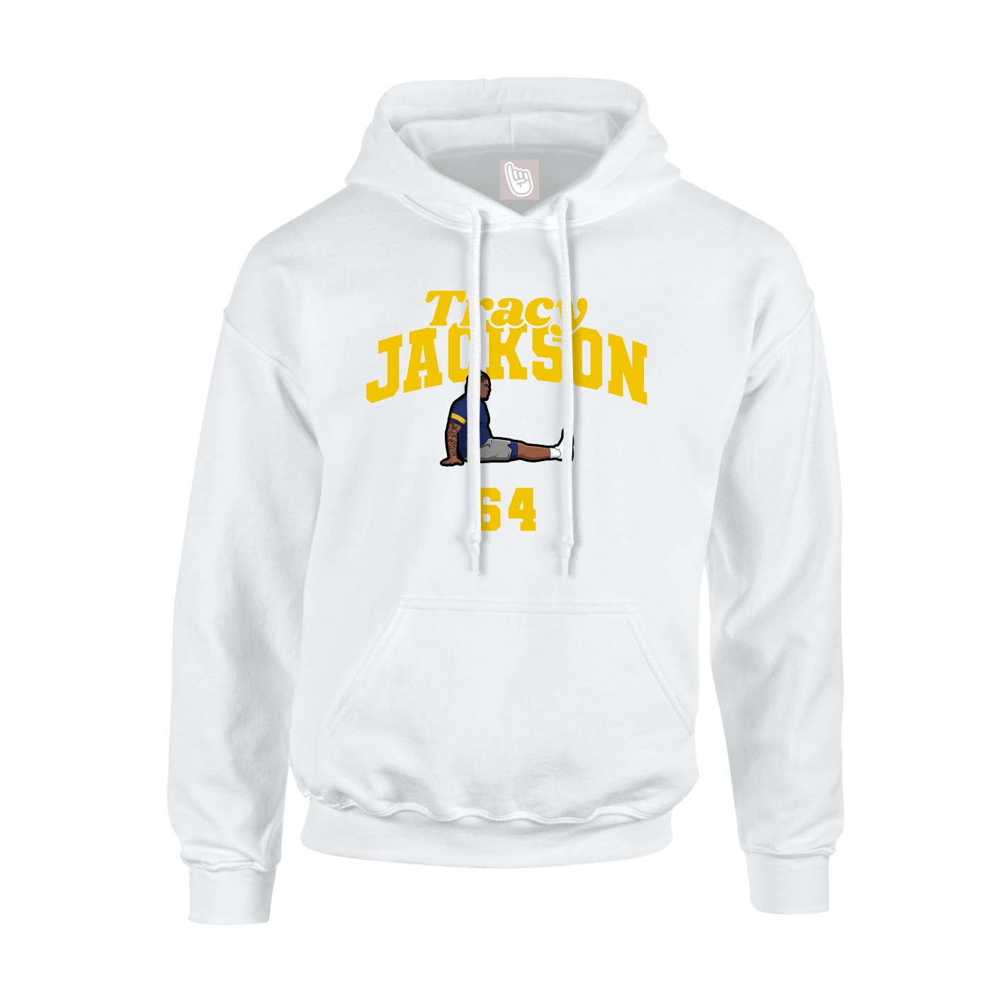 Hoodie — Signature Arch in White