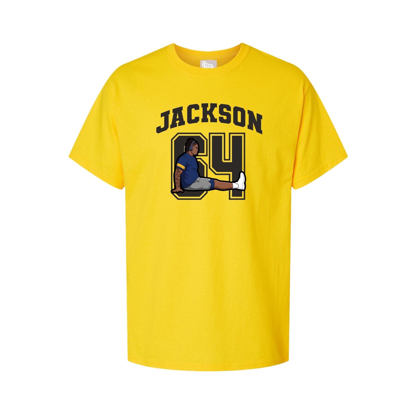 Youth Tee — Number in Gold