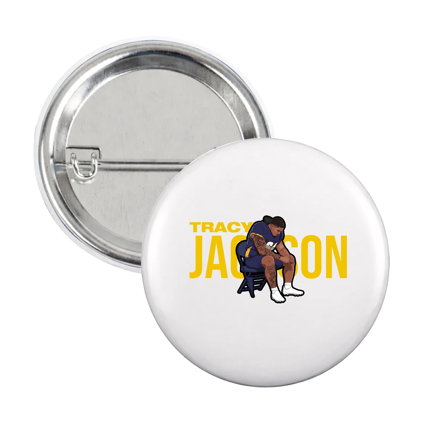Game Day Button — Player Name in White