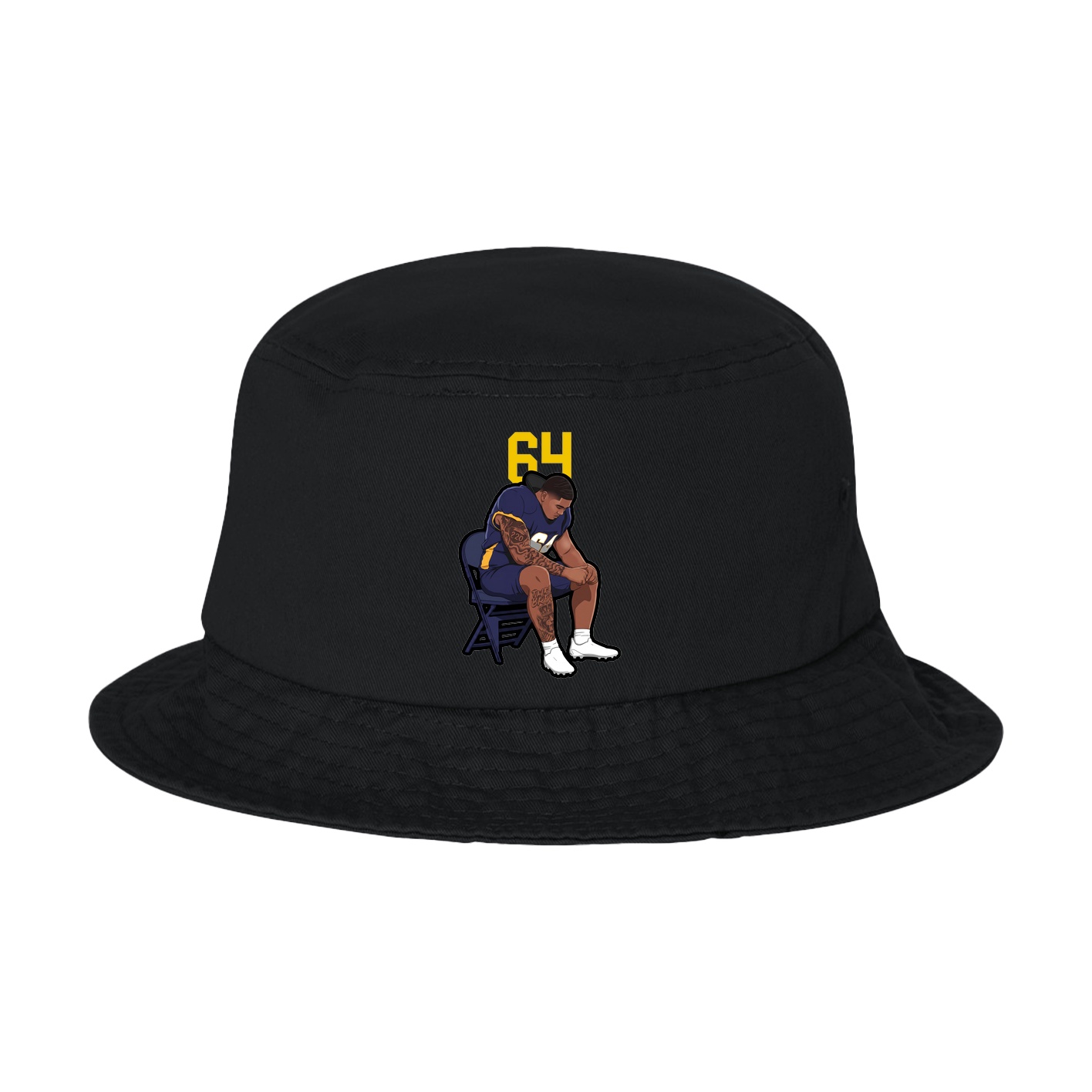 Bucket Cap — Number Top in Black