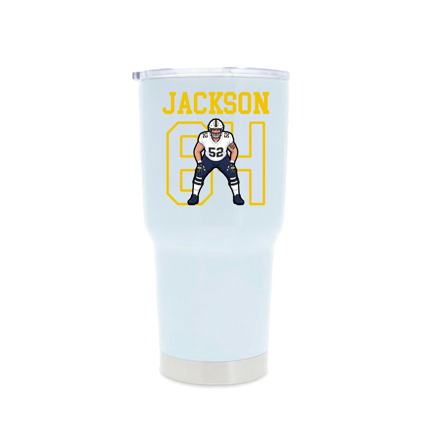 30oz Stainless Steel Tumbler — Shirsey in White