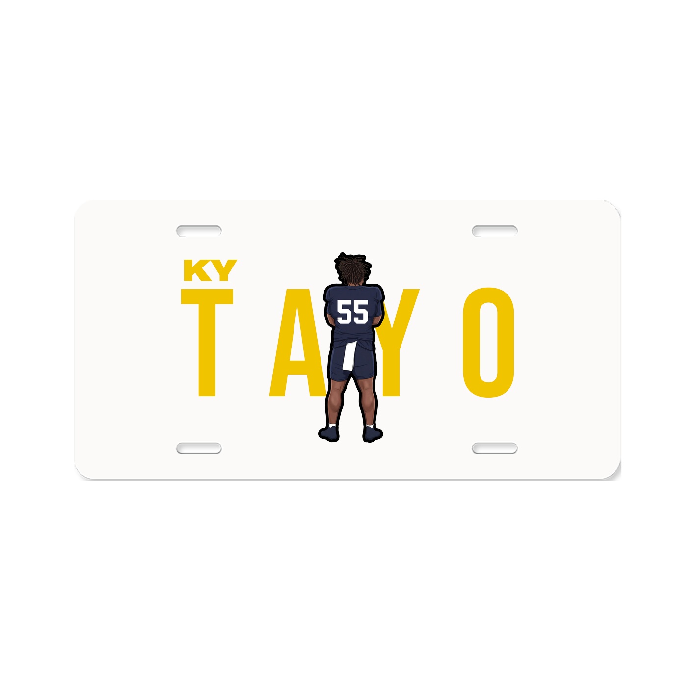 License Plate — Player Name in Classic