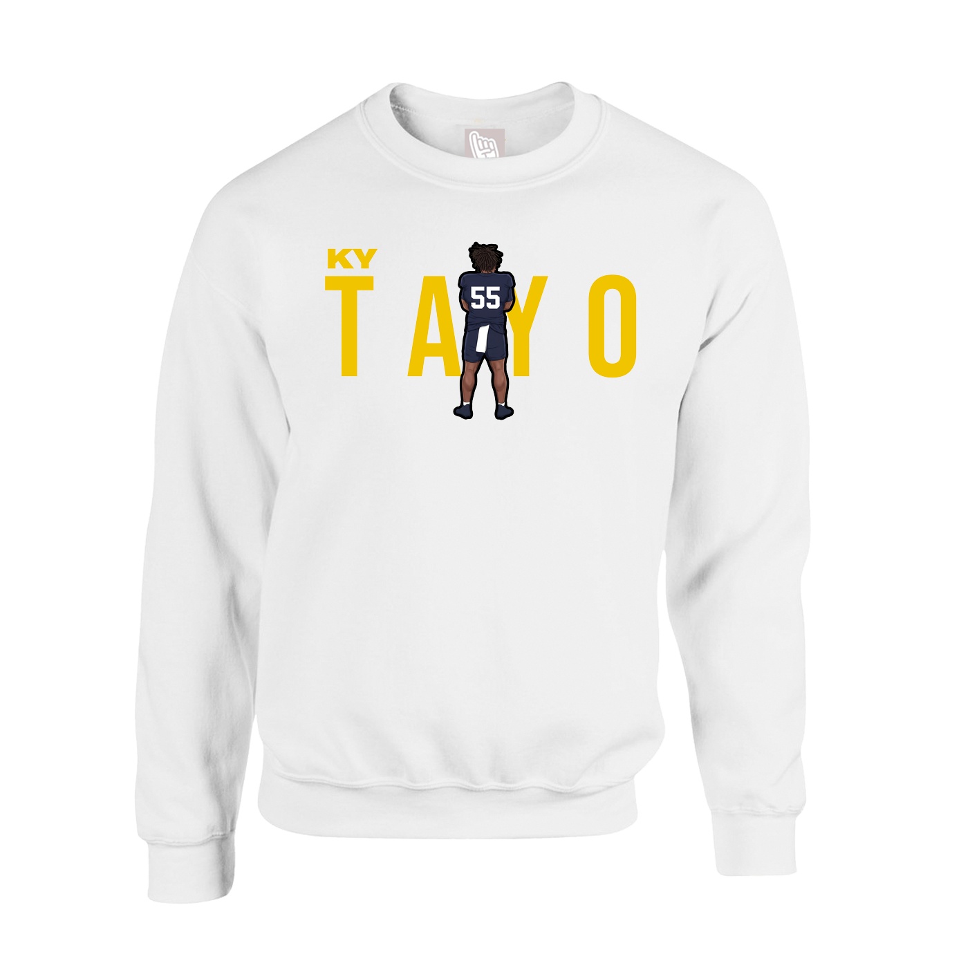 Fleece Crew — Player Name in White