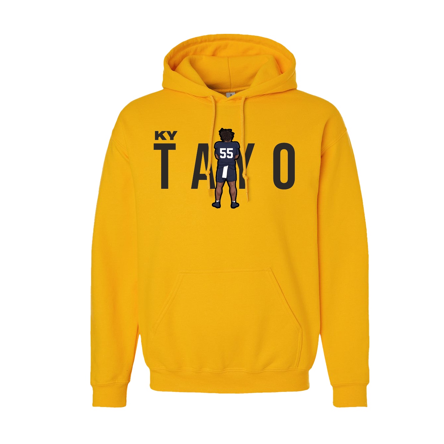Youth Hoodie — Player Name in Gold