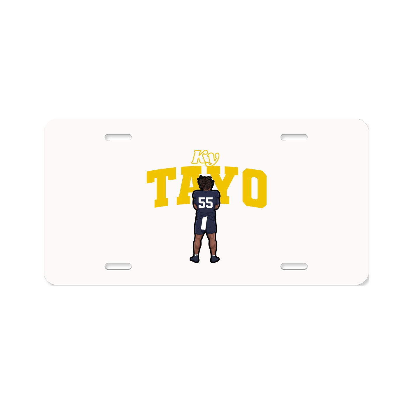 License Plate — Name Arch in Classic