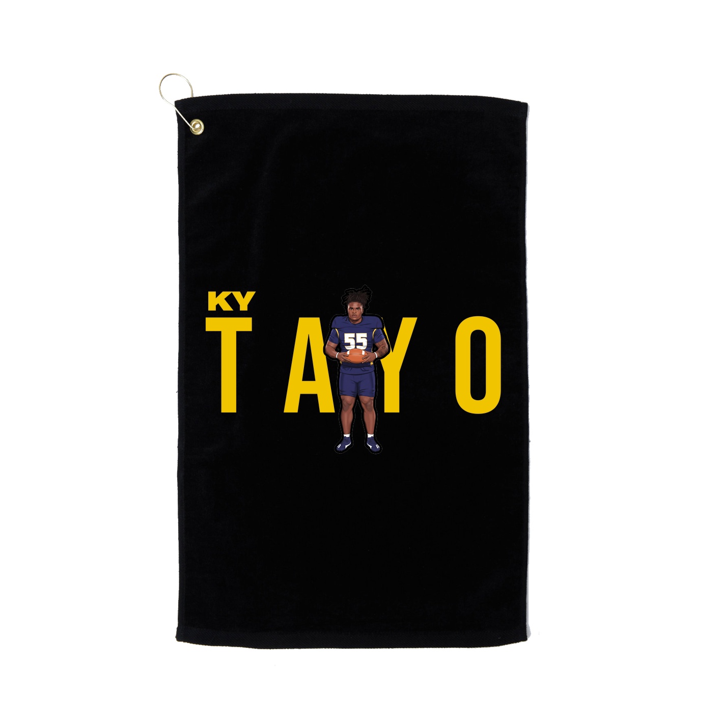 Golf Towel — Player Name in Black