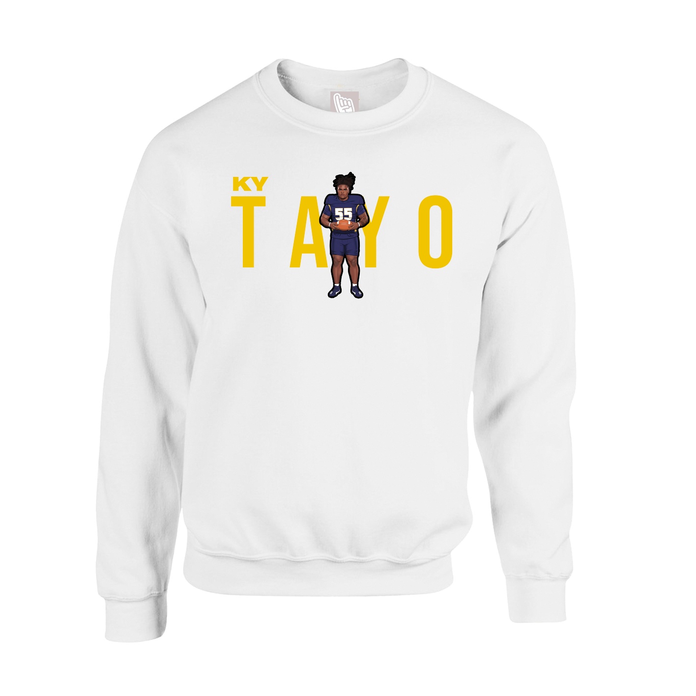 Fleece Crew — Player Name in White