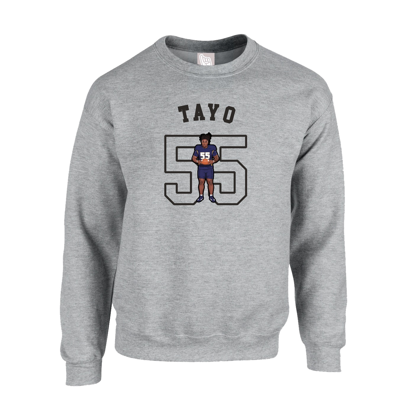 Fleece Crew — Shirsey Arch in Grey