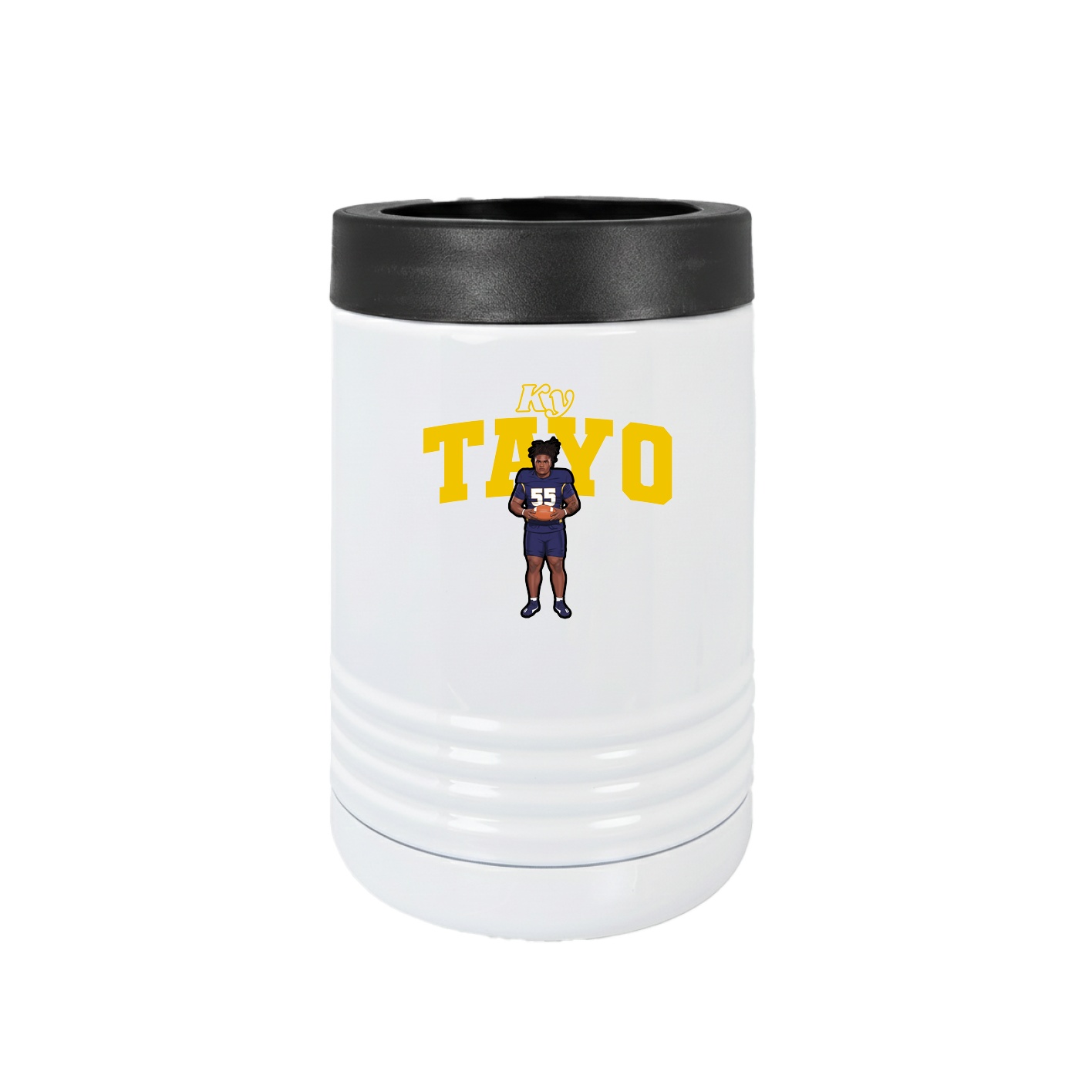 Beverage Holder — Name Arch in White