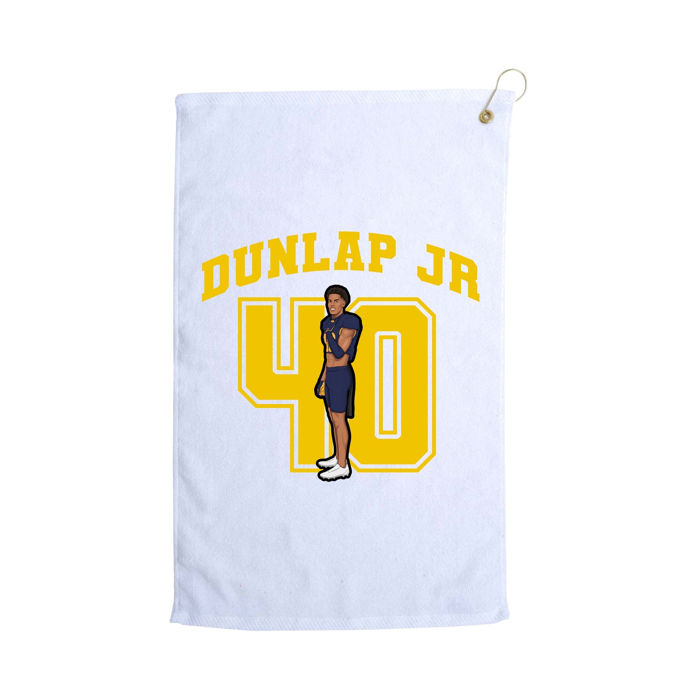 Golf Towel — Number in White