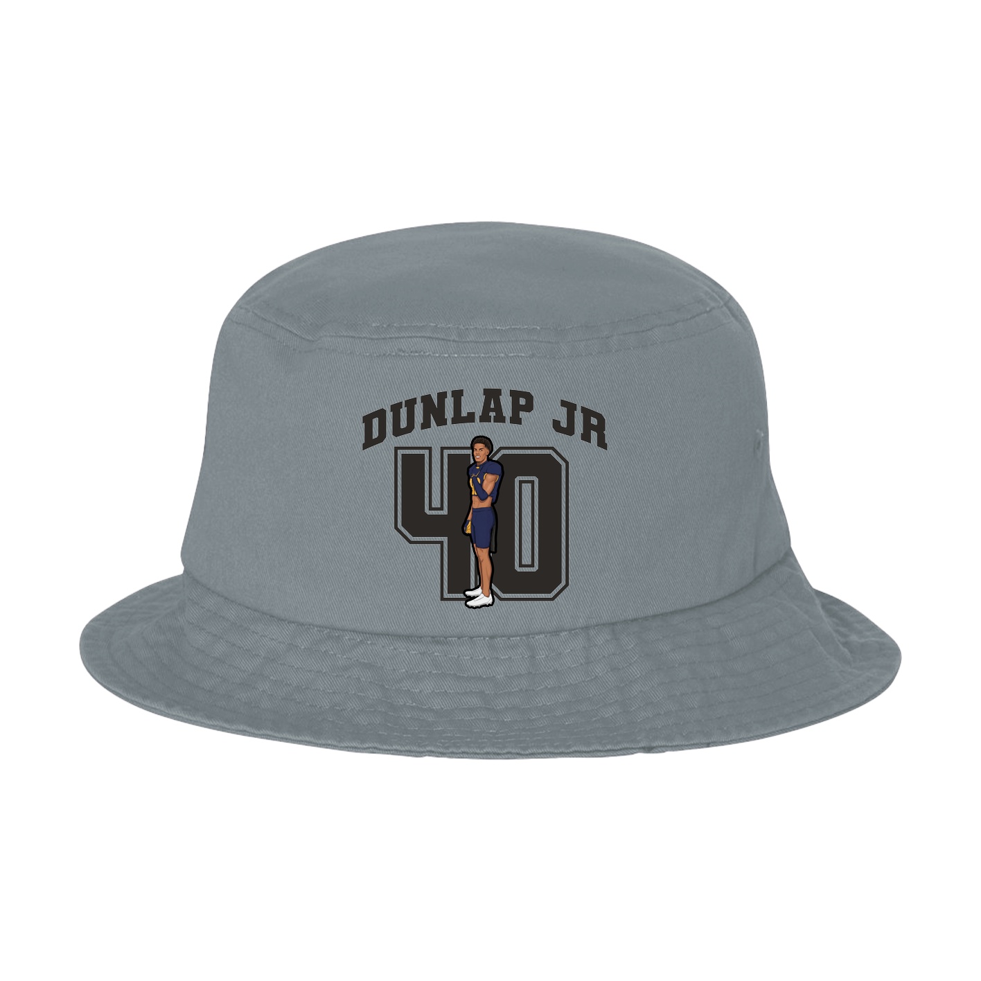 Bucket Cap — Number in Grey