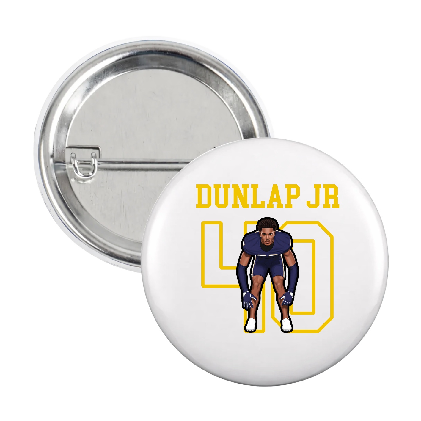 Game Day Button — Shirsey in White