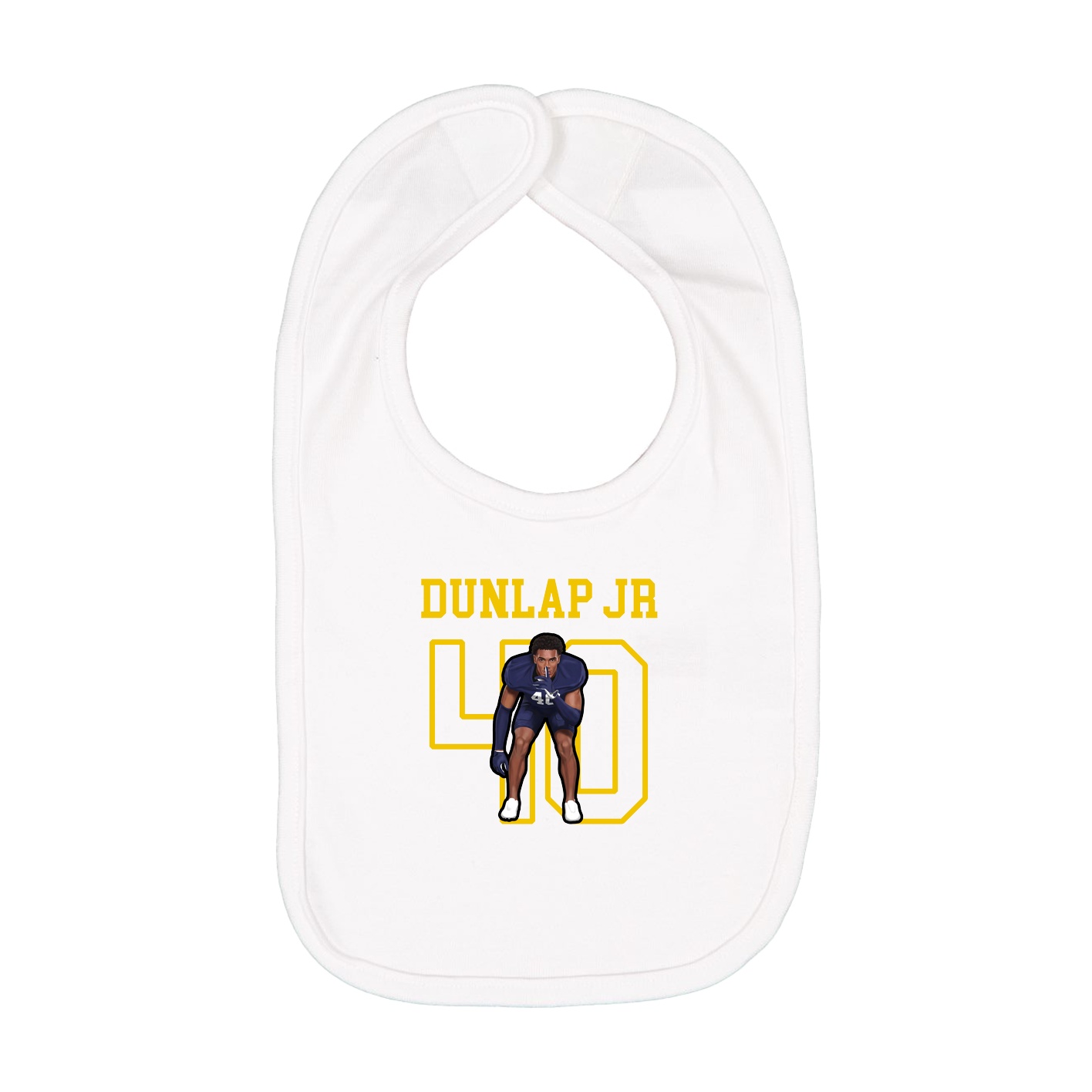 Infant Bib — Shirsey in White