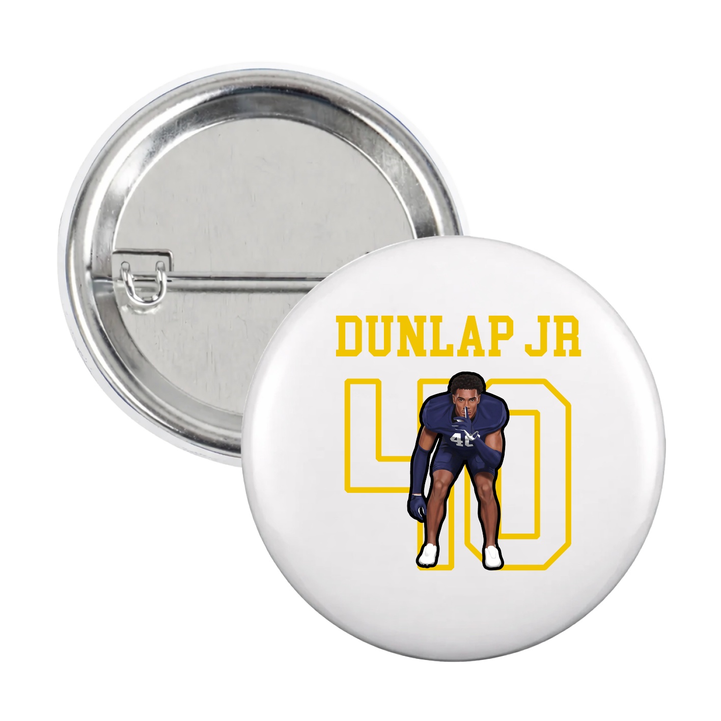 Game Day Button — Shirsey in White