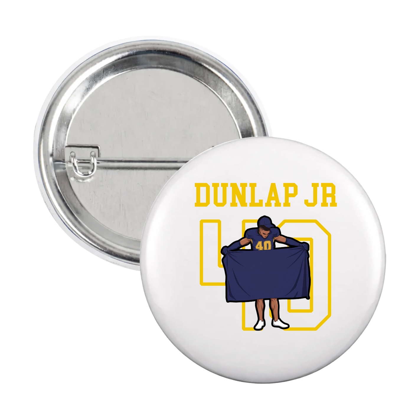 Game Day Button — Shirsey in White