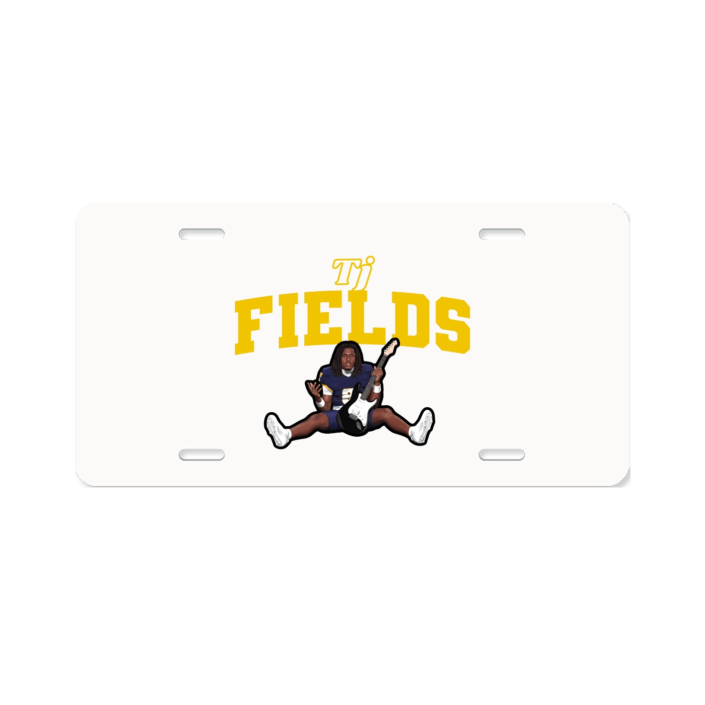License Plate — Name Arch in Classic