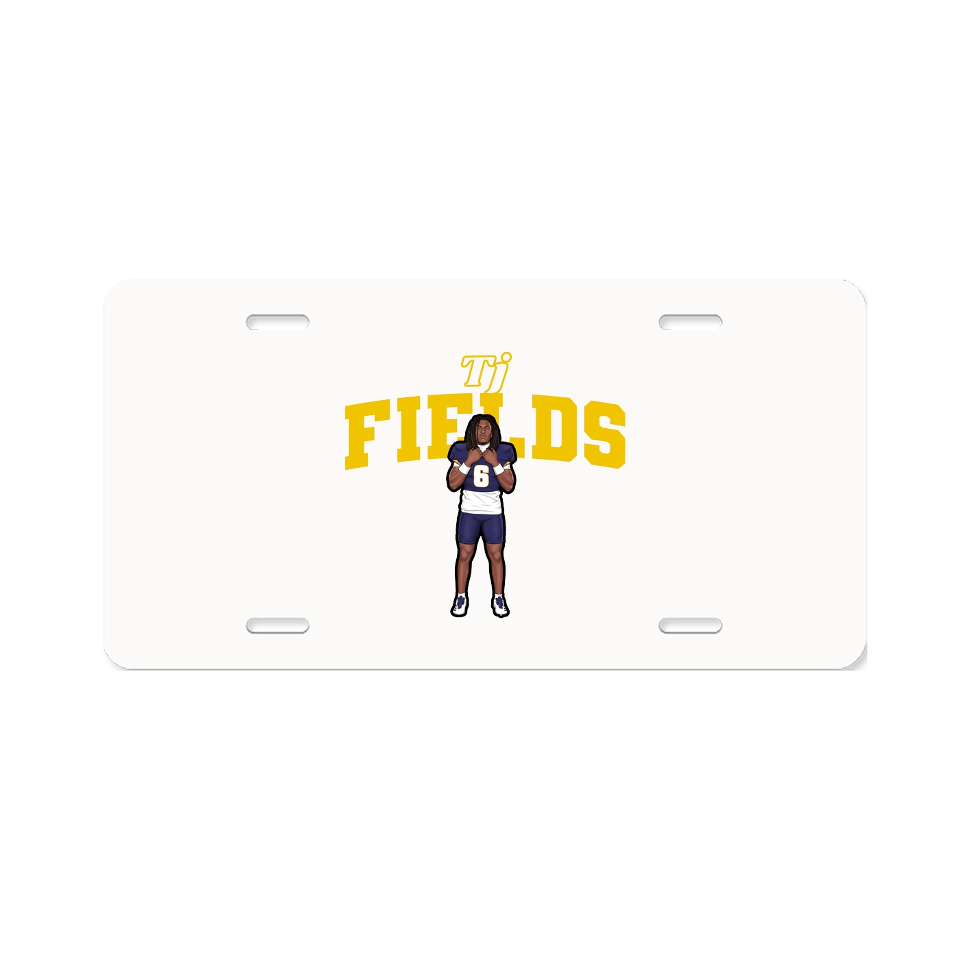 License Plate — Name Arch in Classic