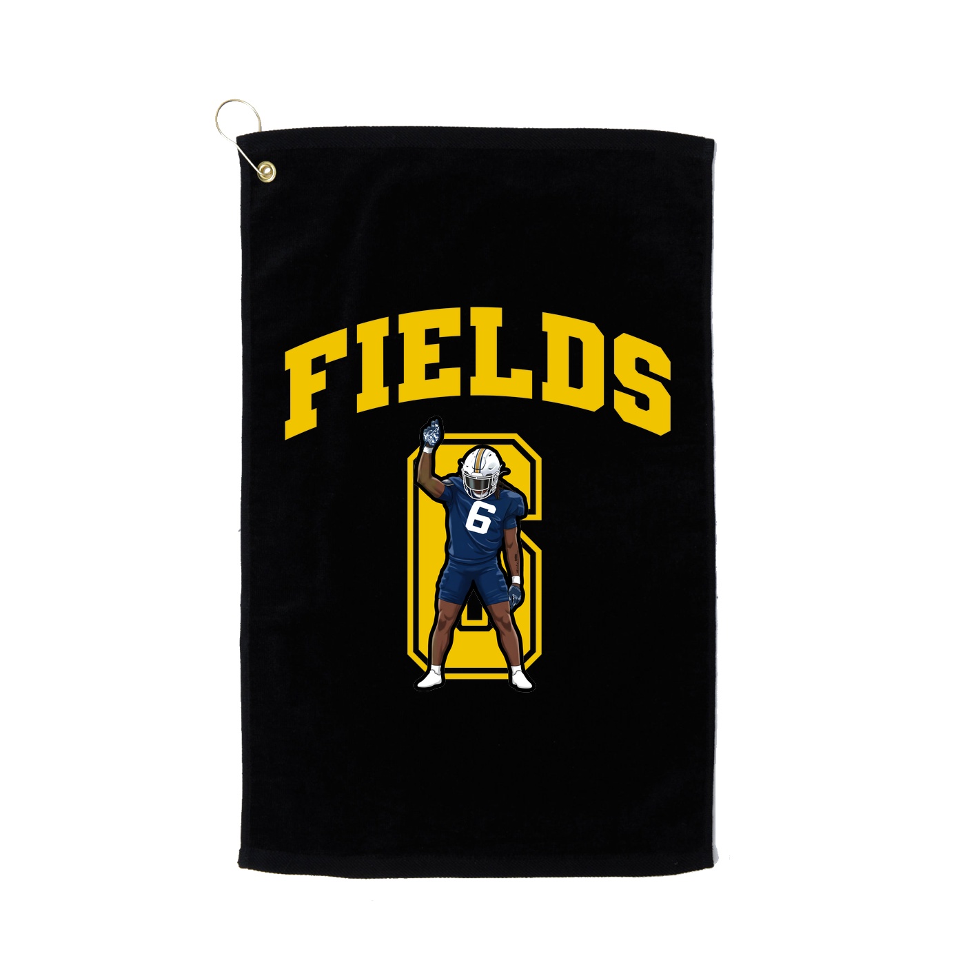 Golf Towel — Number in Black