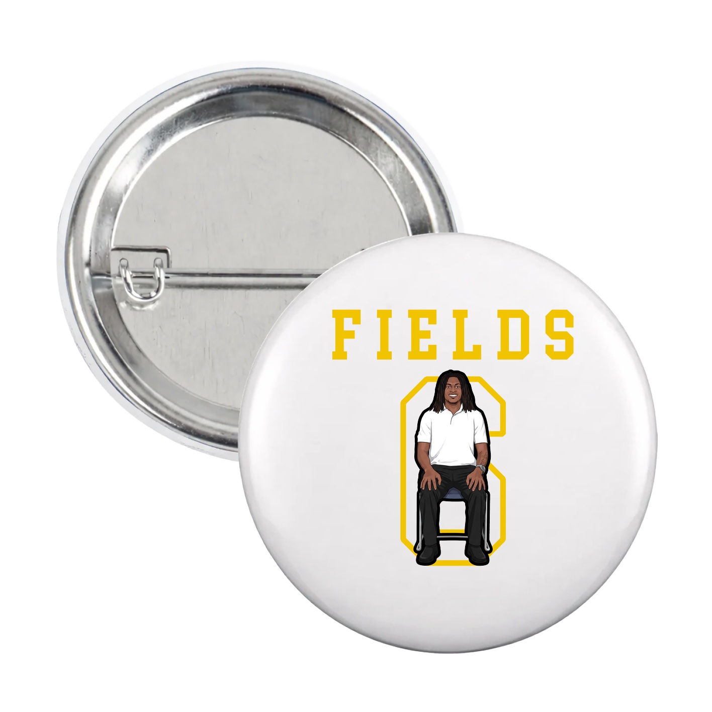 Game Day Button — Shirsey in White