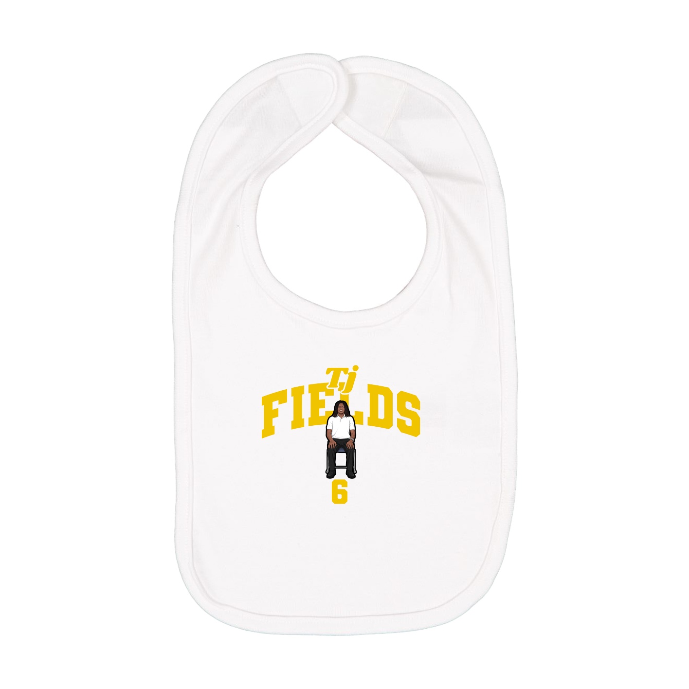 Infant Bib — Signature Arch in White