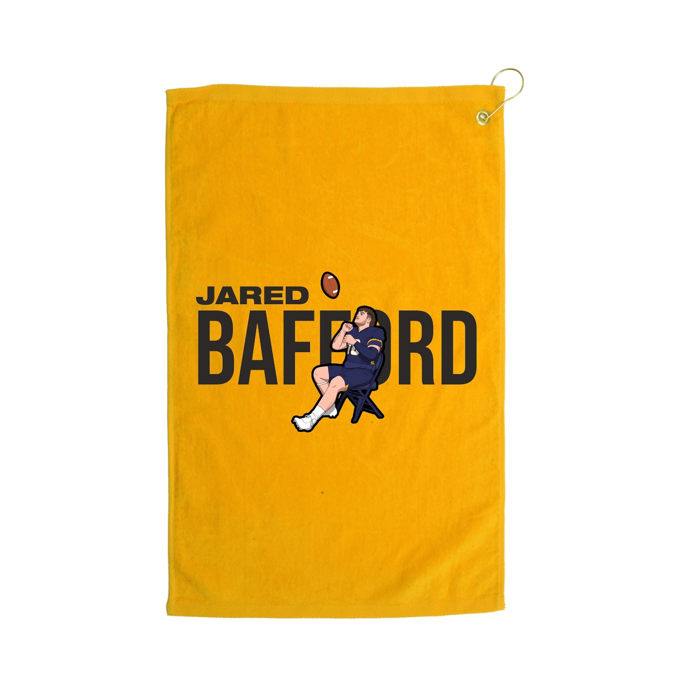 Golf Towel — Player Name in Gold