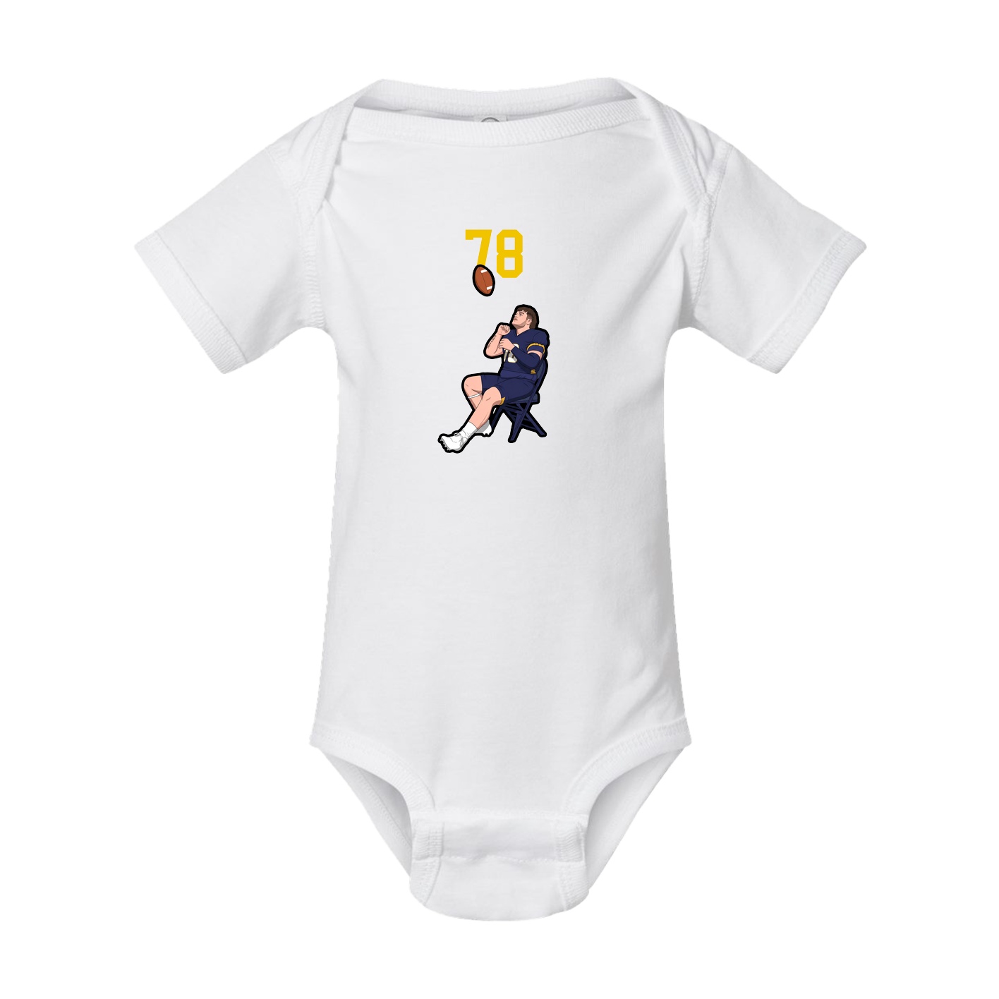 Baby Onesie — Number Top in White