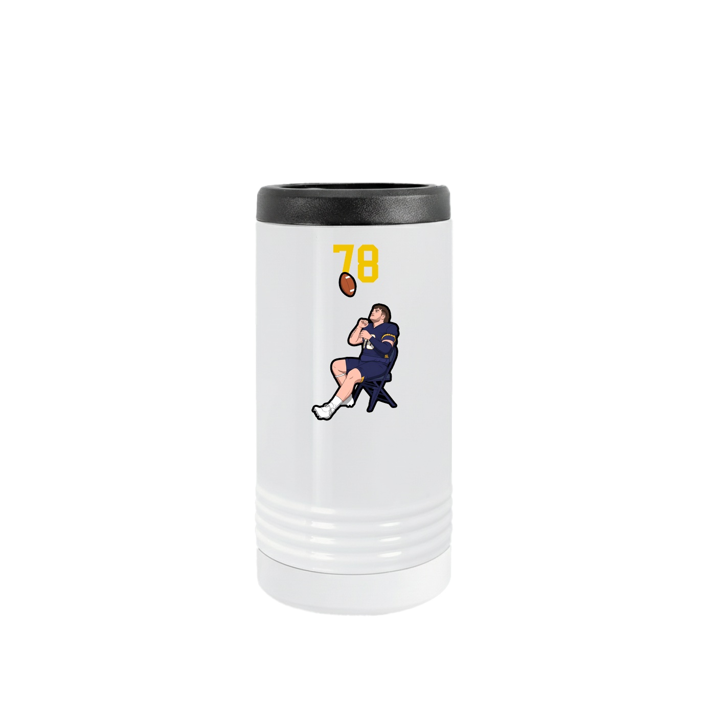 Slim Beverage Holder — Number Top in White