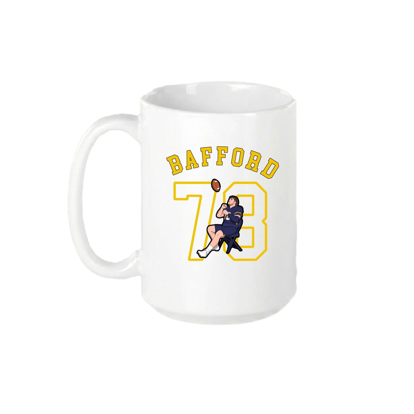 15oz Coffee Mug — Shirsey Arch in White