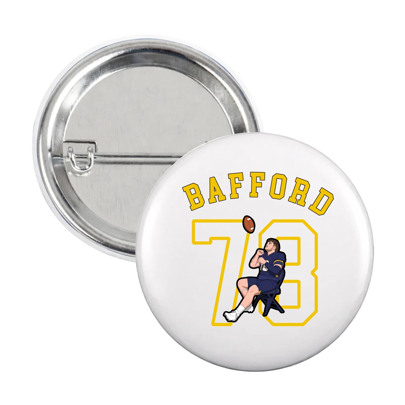 Game Day Button — Shirsey Arch in White