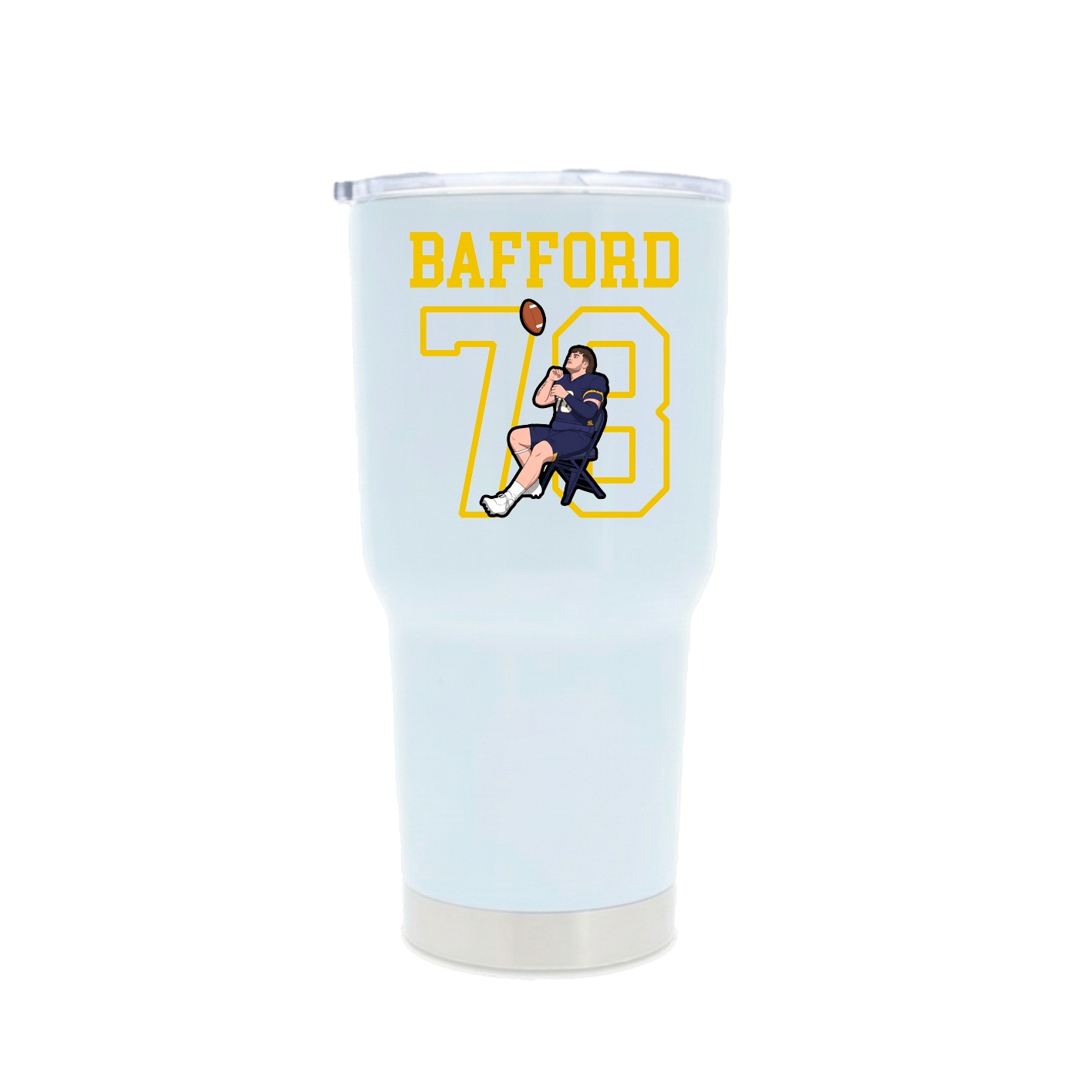 30oz Stainless Steel Tumbler — Shirsey in White