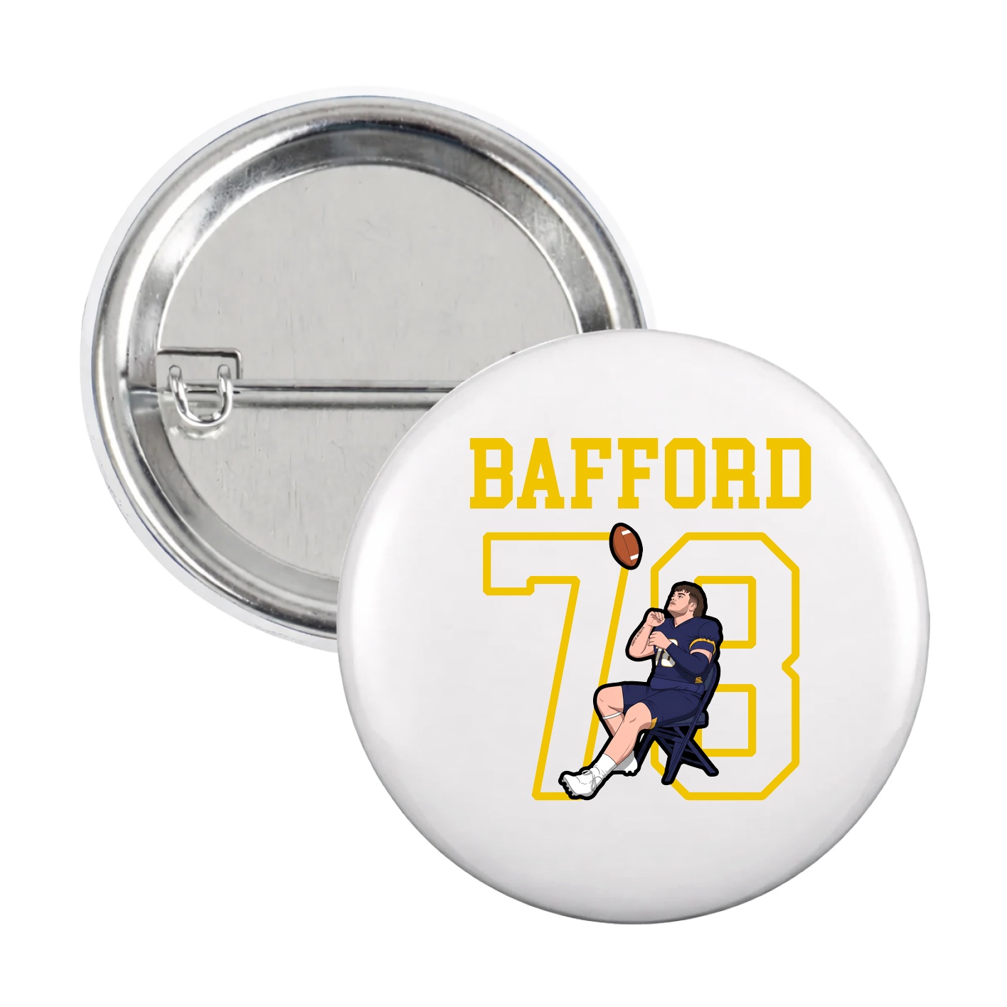 Game Day Button — Shirsey in White