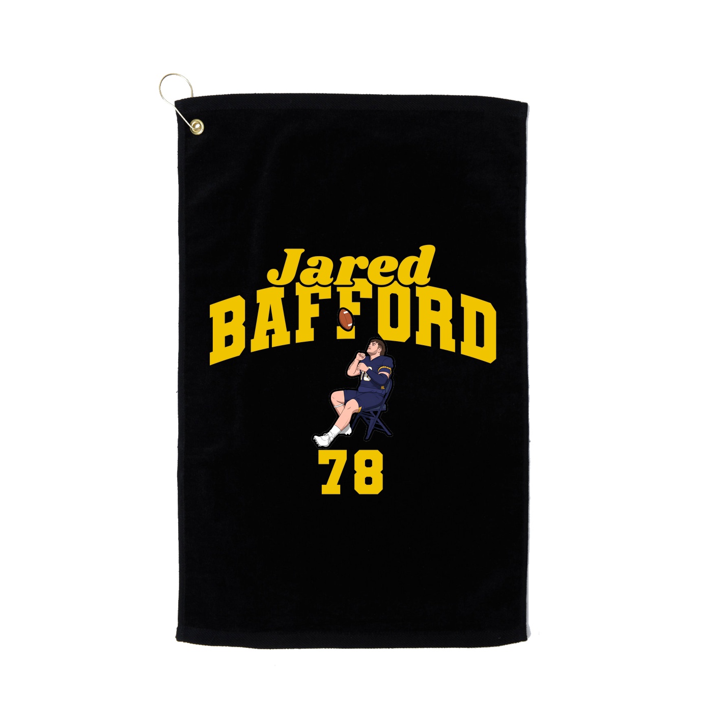 Golf Towel — Signature Arch in Black