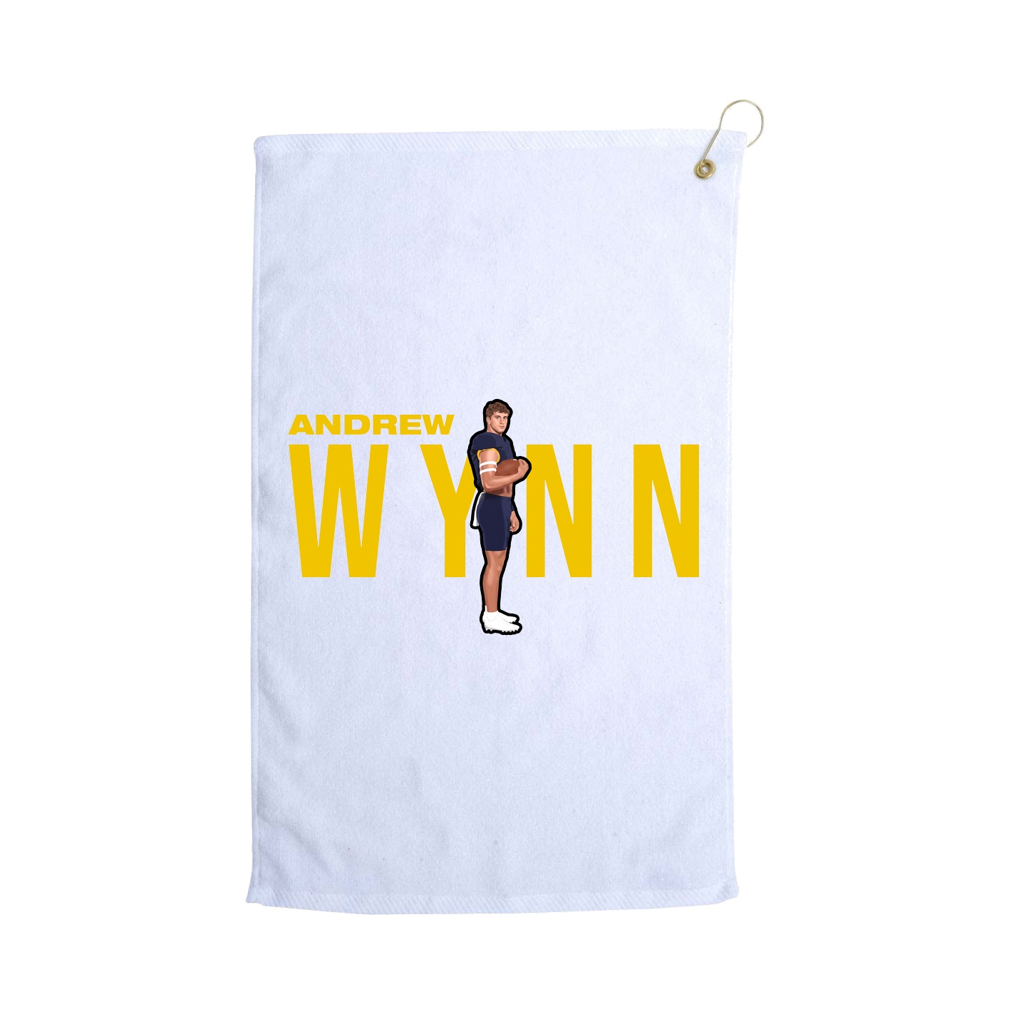 Golf Towel — Player Name in White