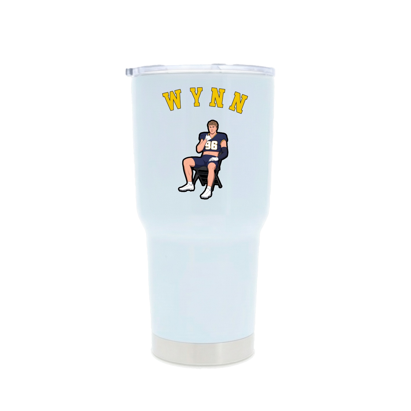 30oz Stainless Steel Tumbler — Shirsey Arch in White