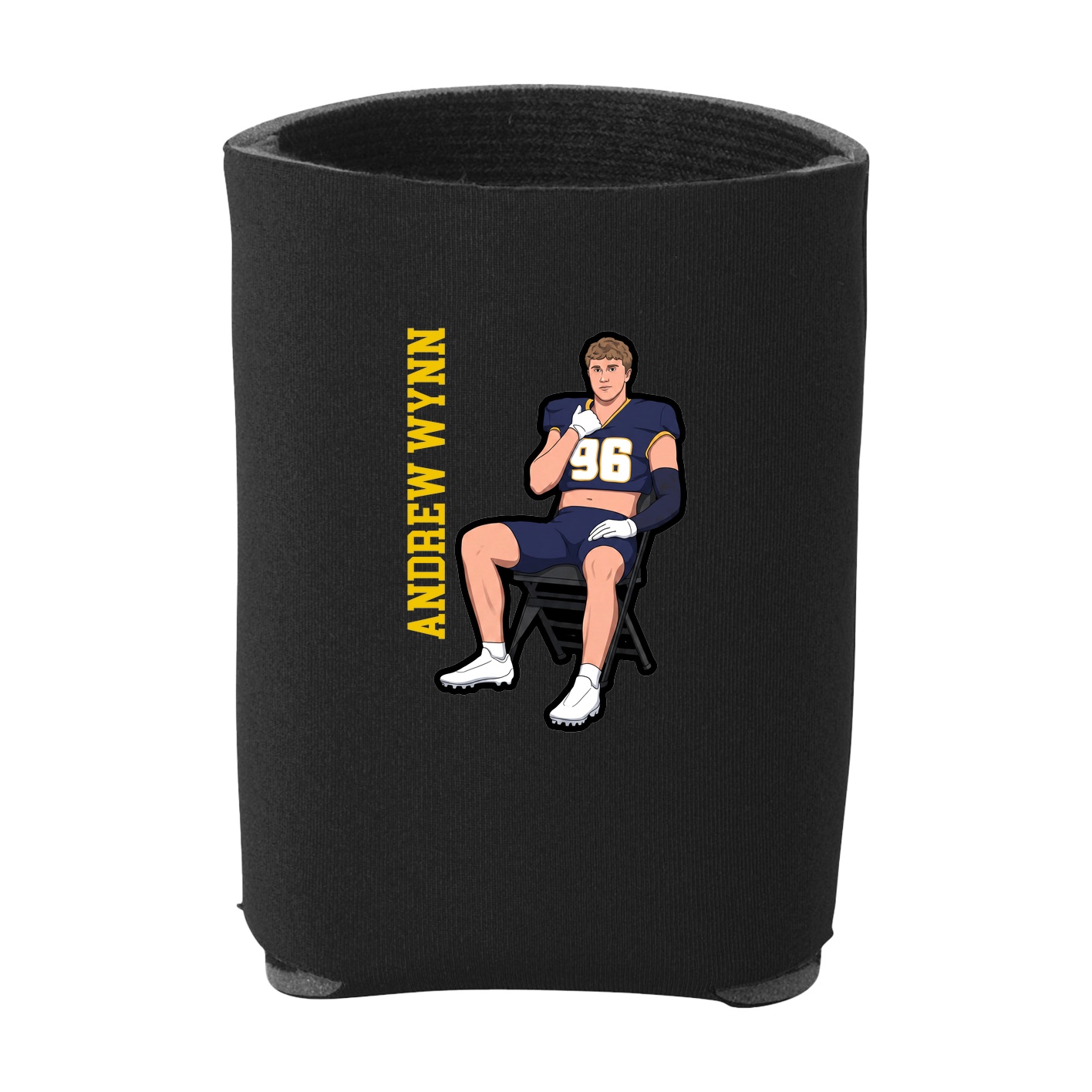 Can Holder — Name Vertical in Black
