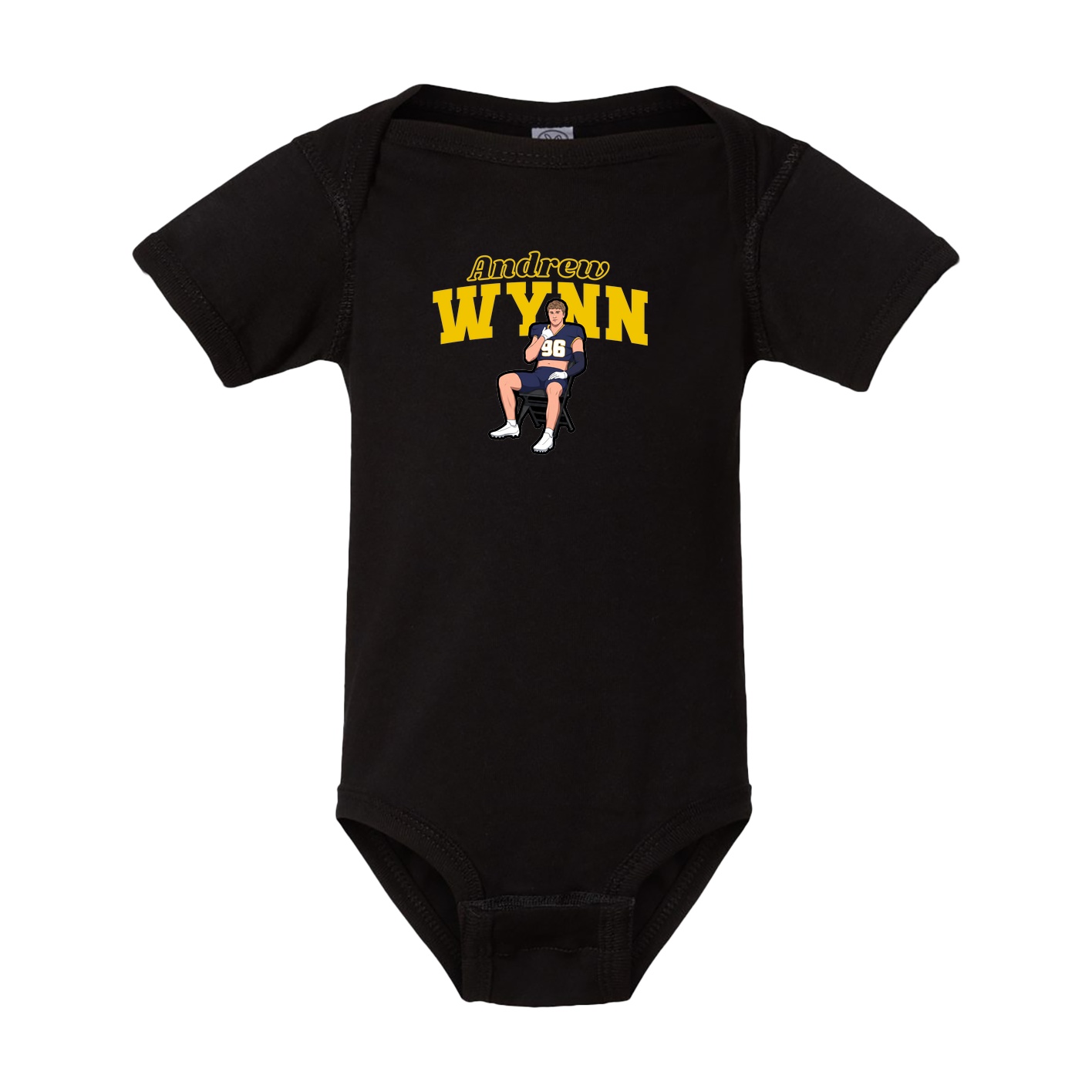 Baby Onesie — Name Arch in Black